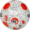 М'яч футбольний для фрістайлу SELECT Freestyle v24 White- Red